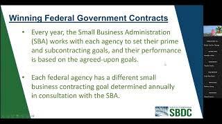 11.15.2023 Winning Federal Government Contracts