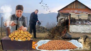 Village Breakfast | Sweet Grandma's Tasty Recipes | Turkish Pide with EGG AND CHEESE