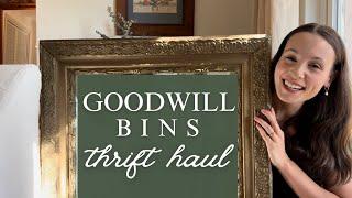 The BEST cozy & vintage Goodwill Bins thrift haul!!