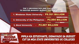 Pipila ka estudyante, dismayado sa budget cut sa mga state universities ug colleges