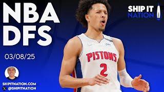 NBA Show | March 8, 2025 | DraftKings DFS Picks, Plays and Process