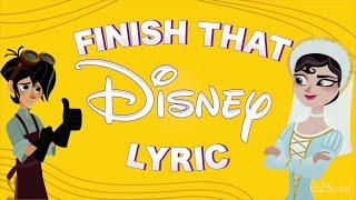 'Finish That Disney Lyric' with Jeremy/Varian and Eden/Cassandra