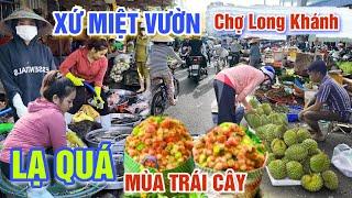 KHỔ QUÁ THỜI TIẾT KHẮC NGHIỆT NHÀ VƯỜN MẤT MÙA - THIÊN ĐƯỜNG TRÁI CÂY GIÁ CAO NGẤT Ở CHỢ LONG KHÁNH