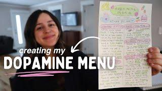 How to make a “dopamine menu” for better mental health!