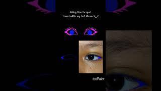 tv gurl trend with @hai_zaaa  ib: sound || #fyp#tvgirl#trending#collab#eyes#ibispaintx