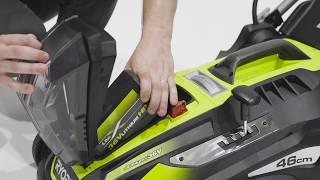 How to insert a RYOBI HP 36V 6.0Ah or 9.0Ah battery into an older RYOBI Lawnmower