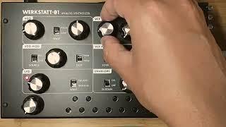 moog WERKSTATT-01 - Deep Kick preset. #moog #werkstatt #analog #ComputerMusic