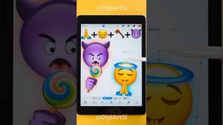 Funny Devil vs Angel Emoji Mixing #shorts