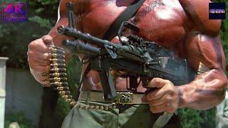 Commando [Film] Arnold Schwarzenegger Van Damme Editing, Time Machine to the 80s, 4K