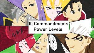 10 Commandments Power Levels - Nanatsu no Taizai