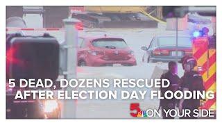 5 dead, dozens rescued after Election Day floods drench St. Louis region