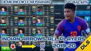 Indian Arrows 2019-20 Full Squad in Dream League Soccer ● New Kits