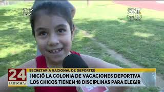 Inició la Colonia de vacaciones deportiva