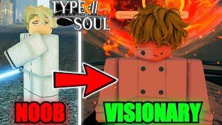 Going From Noob To VOLTSTANDING VISIONARY Gremmy Thoumeaux In Type Soul...(Roblox)