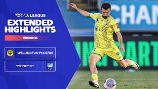 Wellington Phoenix v Sydney FC - Extended Highlights | Isuzu UTE A-League 2023-24 | Round 21