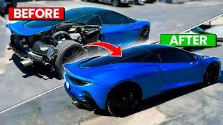 REBUILDING WRECKED 2020 MCLAREN GT IN 16 MINUTES