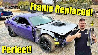 I Fixed The FRAME DAMAGE on My Dodge Challenger For 60 Dollars!