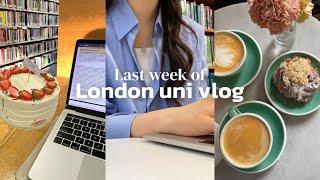 London uni vlog | last week of uni, lots of home brunches️, coursework