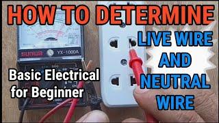 PAANO MALAMAN KUNG LIVE WIRE O NEUTRAL WIRE./ LINE TO NEUTRAL CONNECTION./TUTORIAL.