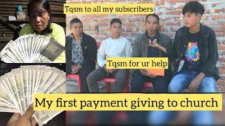 My first payment || offer to church #viralvideos @Petsakvlogs