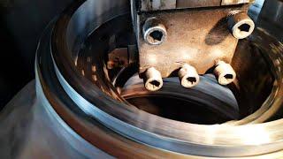 99% of people shocked when they see the factory with these gian machines, Lathe machine asmr