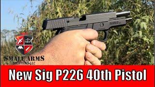 New Sig P226 40th Anniversary Pistol