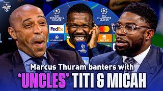 Marcus Thuram reunites with his two uncles, Henry & Micah  ️ | UCL Today | CBS Sports