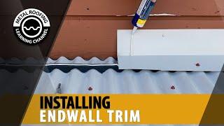 Endwall Flashing Installation On A Metal Roof. EASY Installation Video Wall Flashing On Metal Roof