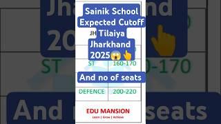 Sainik School Tilaiya Jharkhand Expected Cut off 2025 & No of Seats Edu Mansion