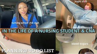 vlog| In the life of a Nursing Student & CNA| nursing school chit chat & working 3 night shifts