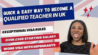 Easy steps to become a teacher in UK || Fast route to work visa sponsorship for qualified teachers