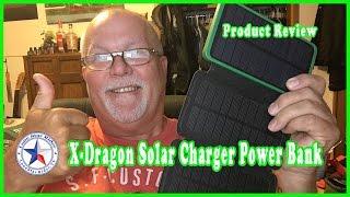 X-Dragon Solar Charger With Foldable Solar Panel Power Bank Review