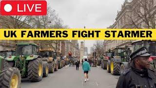  LIVE: British Farmers BLOCK Westminster Against WEF Starmer