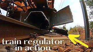 Insane Footage with Rare Train Regulator Working on Railways - Heavy Rail Machinery