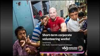 VSO Webinar on Short-term corporate volunteering