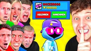 Ich PRANKE ALLE YOUTUBER mit UNFAIREN TRICKS in BRAWL STARS und das passierte...