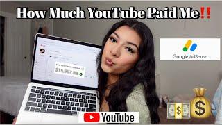 How much YouTube paid me// My first month Monetized