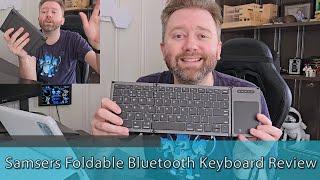 BEST TRAVEL KEYBOARD - Samsers Foldable Bluetooth Keyboard Review