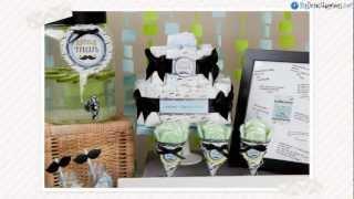 Personalized Baby Shower Diaper Cakes -- Big Dot of Happiness