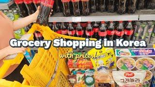 Shopping in Korea vlog | Grocery Food haul with Prices | Grocery Shopping in Korea