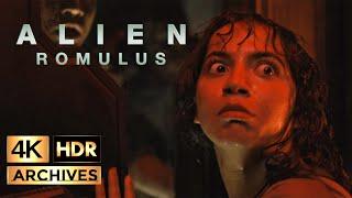 Alien: Romulus [ 4K - HDR ] Alien Xenomorph snatches Kay (2024)