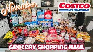 COSTCO GROCERY SHOPPING HAUL//November 2024 Cart with Prices!