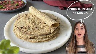 MORBIDE PIADINE ALL'AVENA - ricetta FACILE in 15 minuti