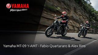 Fabio Quartararo & Alex Rins test the Yamaha MT-09 Y-AMT