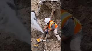 Water Pipe Burst with High-Pressure Leak #shortsvideo