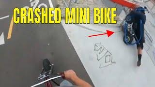 MINI BIKE CRASH BROKEN WRIST! All Gas No Brakes ‍️