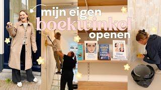 mijn eigen boekwinkel openen  | vlog 1