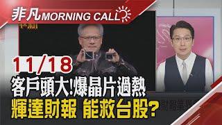 鮑爾"放鷹"喊降息不急!美股全黑 美超微二度下市倒數計時 周三台指期結算 輝達成全村希望? Blackwell卻延遲傳過熱｜主播鄧凱銘｜【非凡Morning Call】20241118｜非凡財經新聞