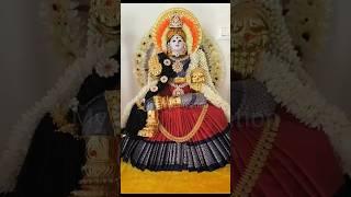 varalakshmi vratham saree draping/varalakshmi pooja decoration #ammavarialankarana #varalaxmipooja