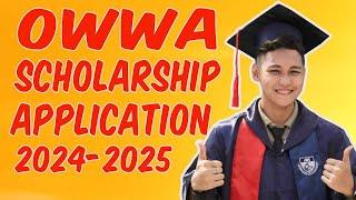 GOOD NEWS!!! OWWA SCHOLARSHIP PROGRAM APPLICATION SCHOOL YEAR 2024-2025